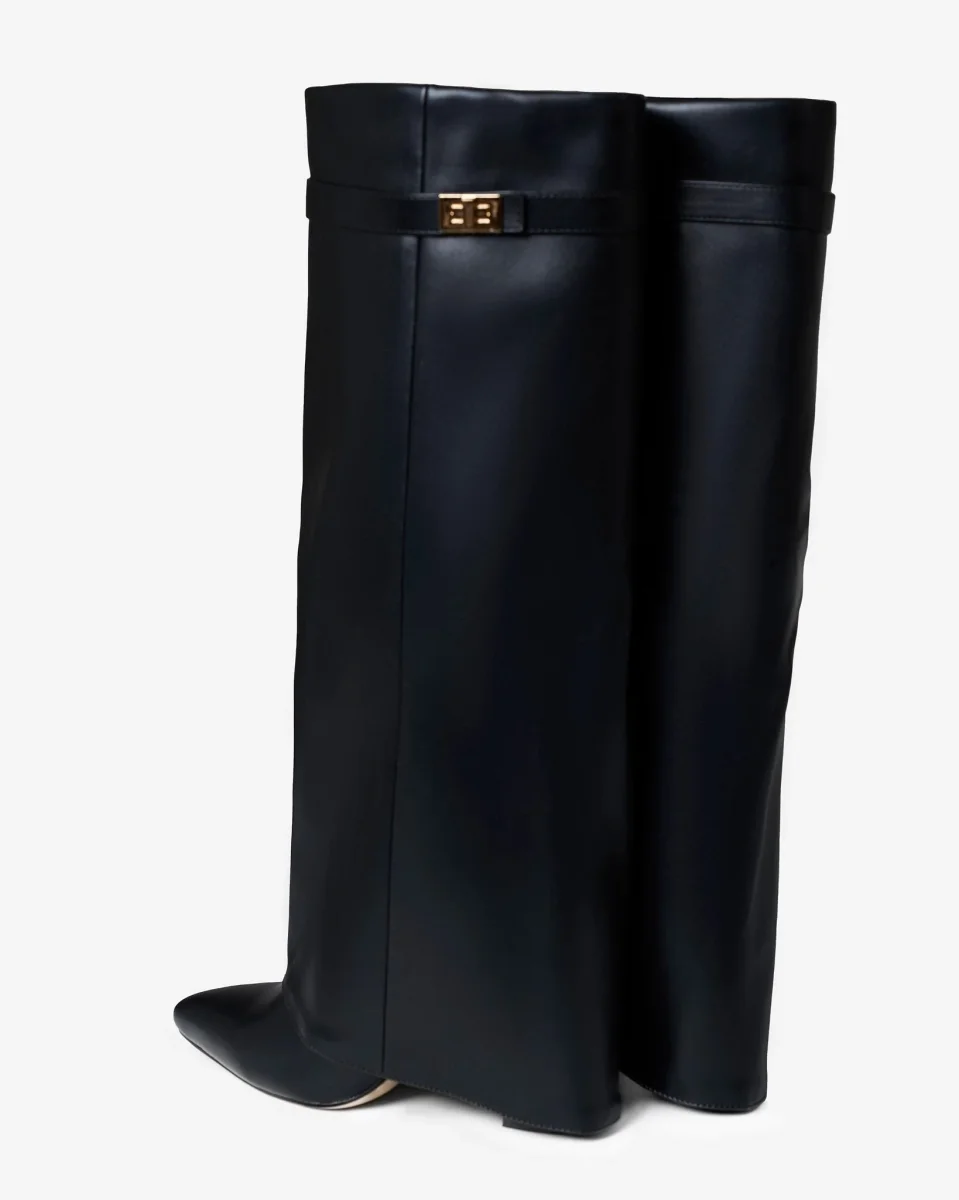 Botas altas de Piel Vegana Premium Lavista - Negro - Imagen 5