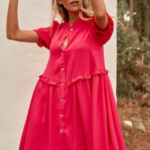Vestido Calma fresa