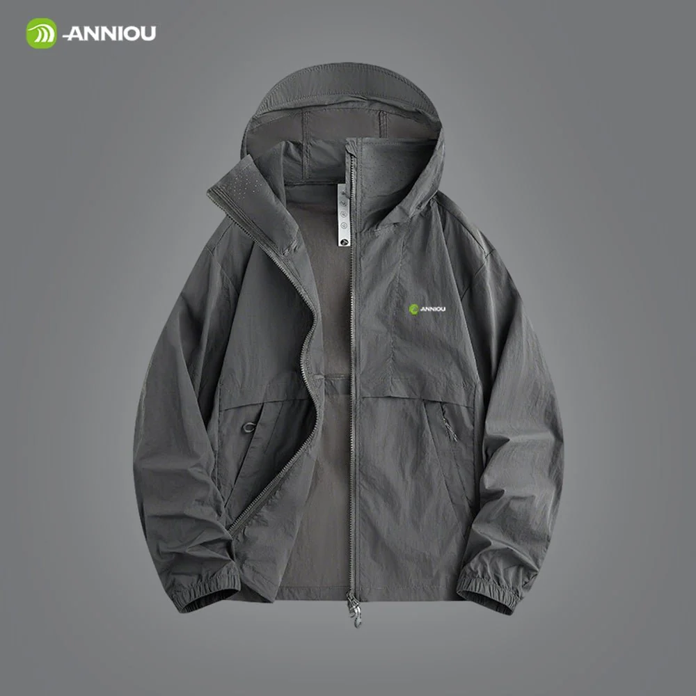 Men Hooded Full Zip Top UPF 50+ - Imagen 8