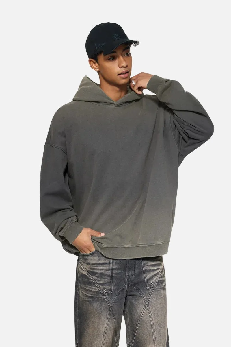 Vintage Washed Gradient Hoodie - Imagen 6