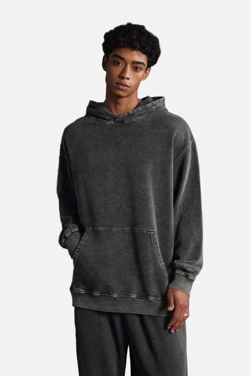 Heavyweight Wax-Dyed Vintage Hoodie - Imagen 9