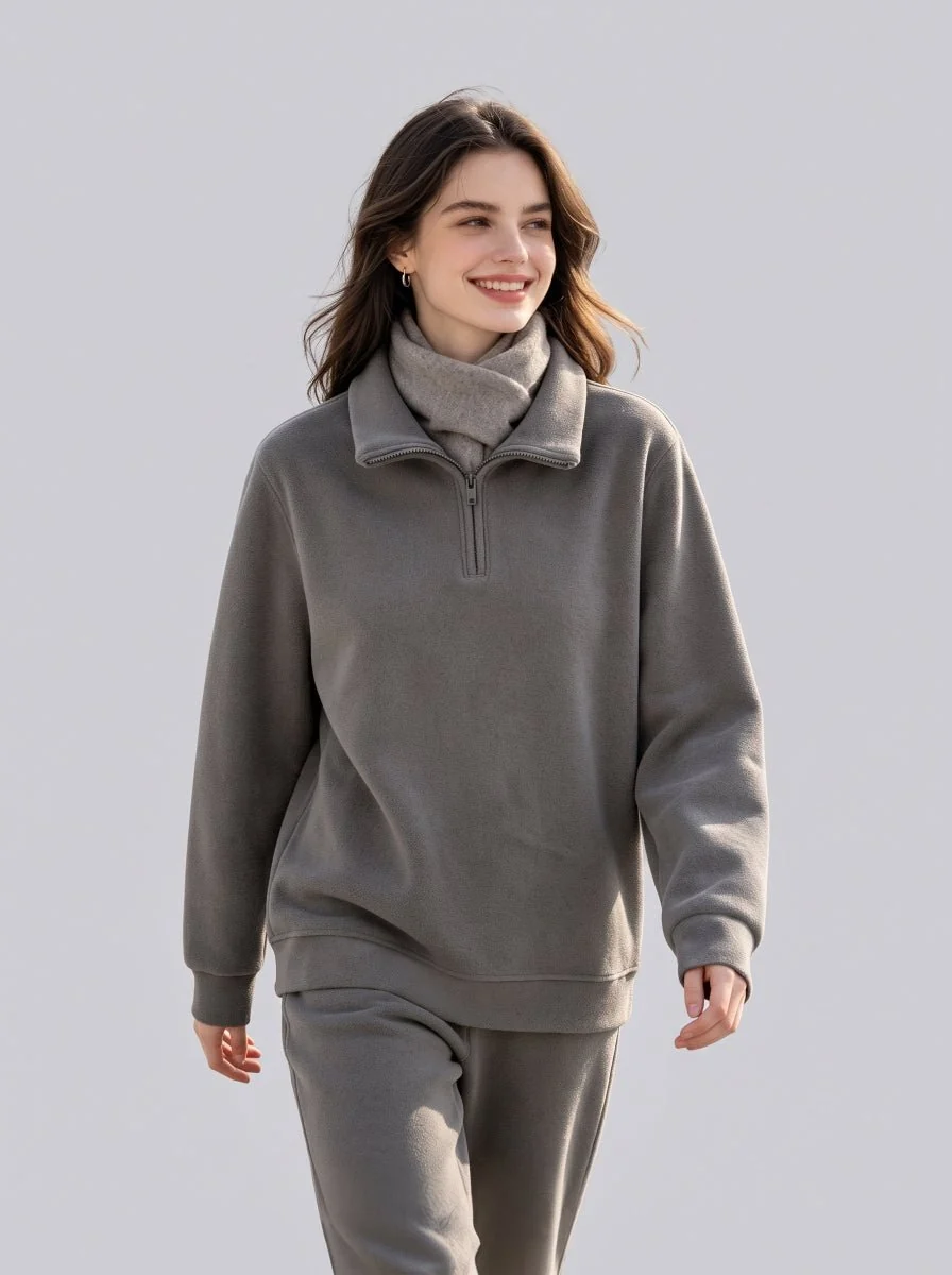 Women's Fleece Pullover Sweatshirt - Imagen 2