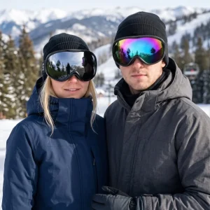 Double Layer Windproof Snow Anti‑Fog Ski Goggles