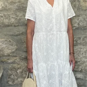 Vestido Blanco Manga HAILYS
