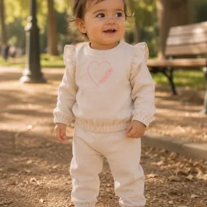 CONJUNTO SUDADER Y PANTALON CORAZÓN