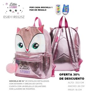 ESJD11RSS25Z MOCHILA DE ESPALDA DE 14 CONEJITO