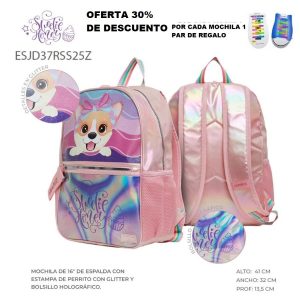 ESJD37RSS25Z MOCHILA ESPALDA DE 16 CON ESTAMPA DE PER