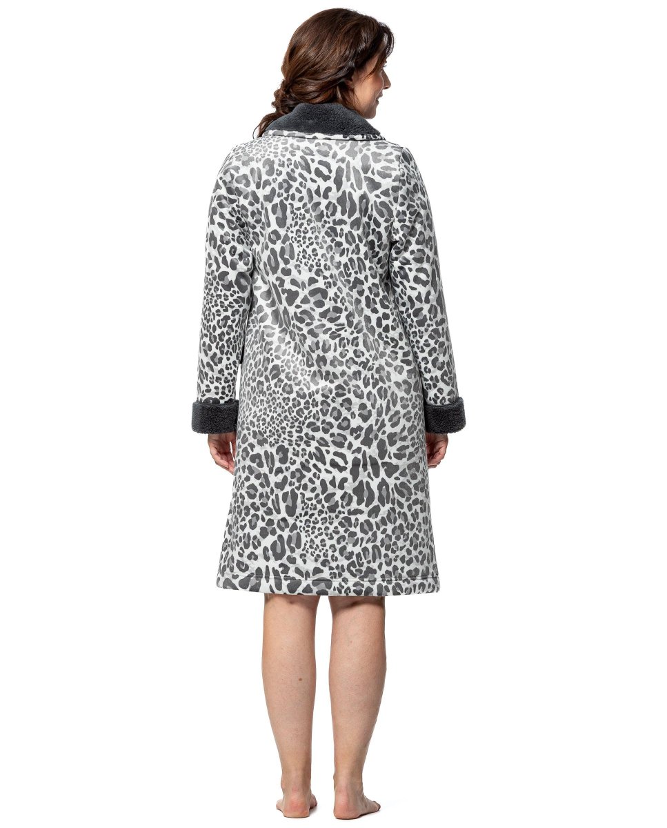 Bata de Mujer Tejido Borreguito Animal Print de Egatex. 252522 - Imagen 3