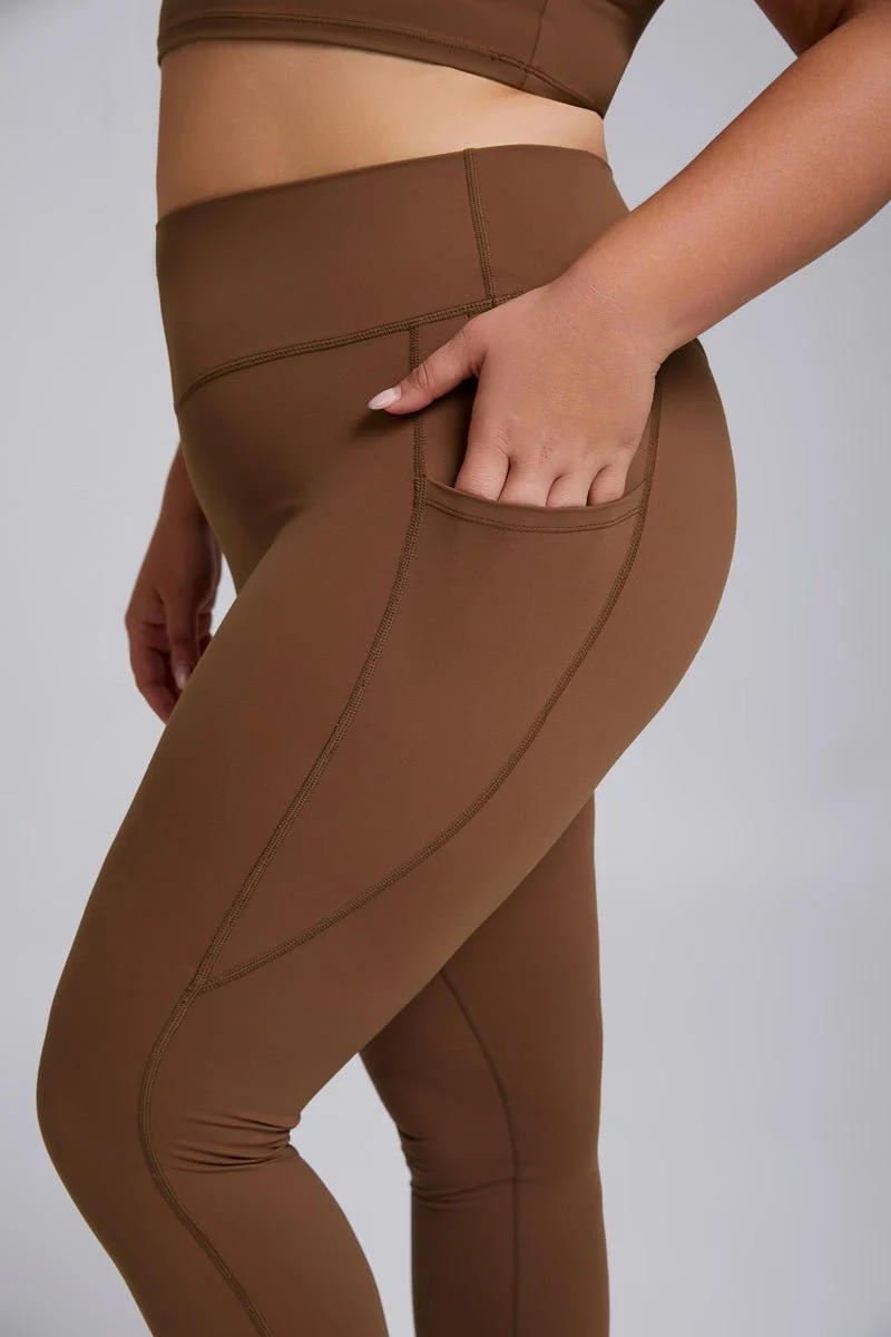 Plus Size Side Pocket Yoga Leggings - Imagen 6