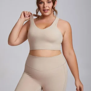 Plus Size High Impact V-Neck Sports Bra