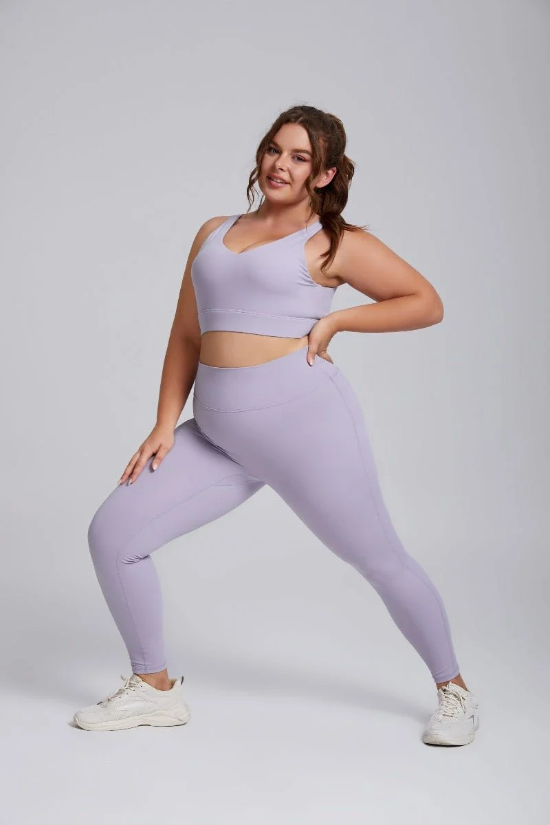 UPF 50+ Plus Size Yoga Pants - Imagen 7