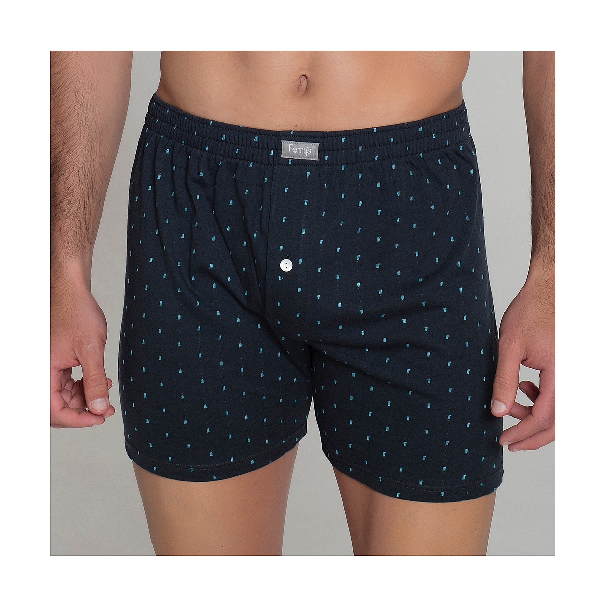 Boxer Abierto con Botón Bordado Topos. Ferrys. 5092