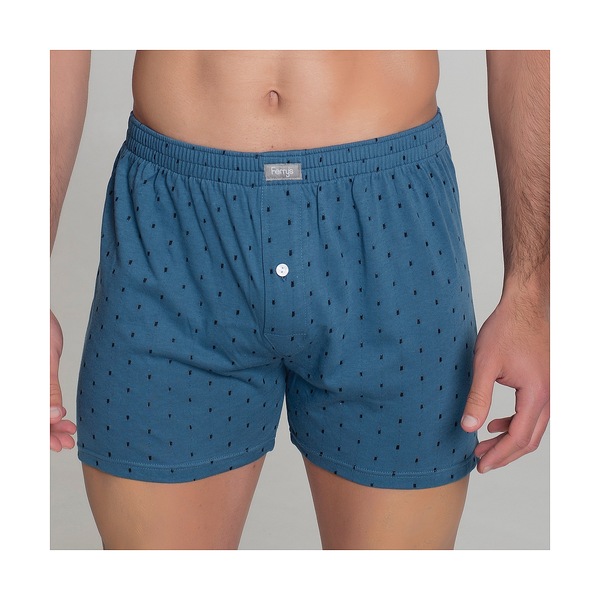 Boxer Abierto con Botón Bordado Topos. Ferrys. 5092 - Imagen 8