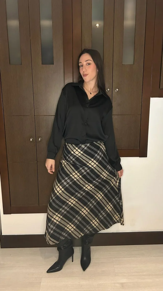 Falda Cuadros Franela - Imagen 4