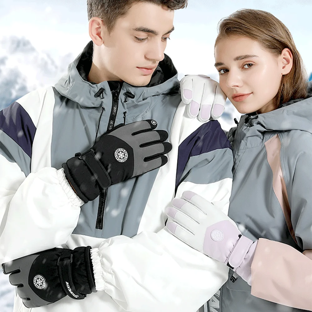 Women's Fleece Waterproof Thermal Ski Gloves - Imagen 5