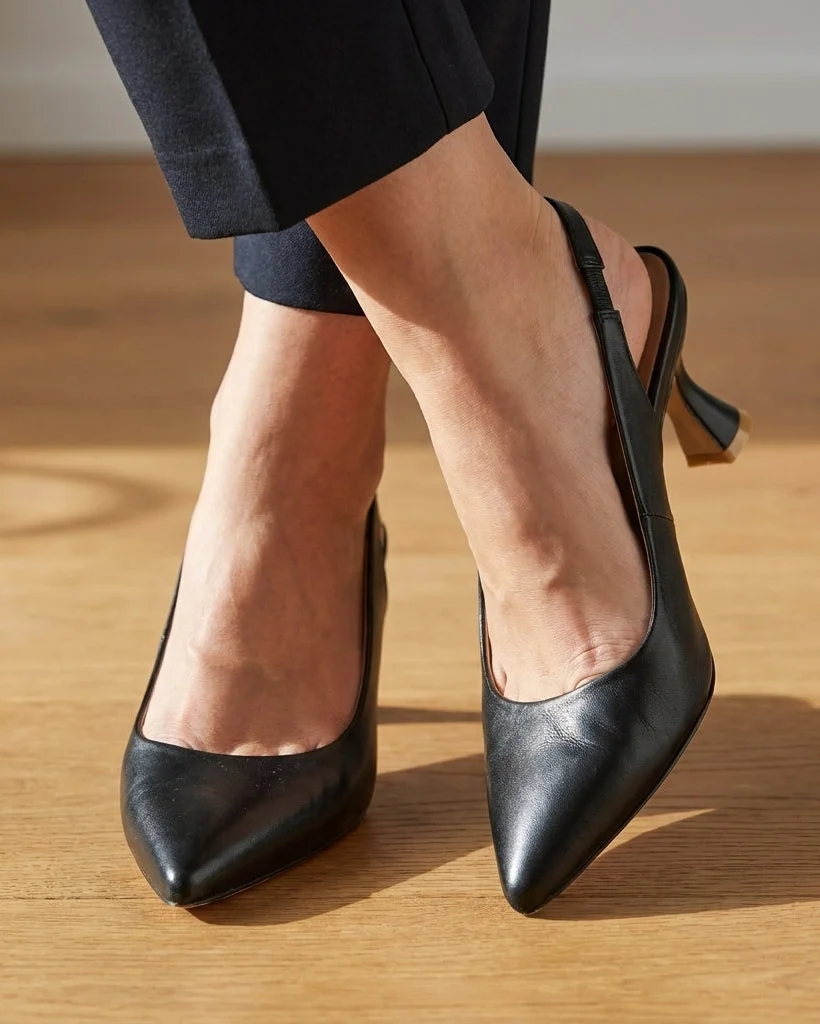 Tacones destalonados elegantes de punta fina - Elena - Imagen 3