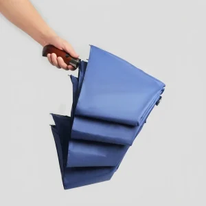 Fully Automatic Double Canopy Wooden Umbrella