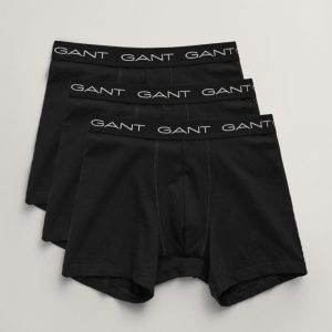 Pack de 3 Bóxers Color Negro de Gant