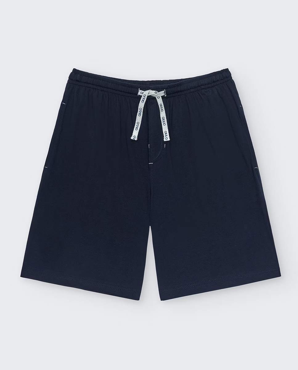 Pijama de Verano Punto Corto Azul Marino Giulio - Imagen 6