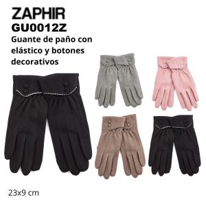 GU0012Z Guante de paño con botones