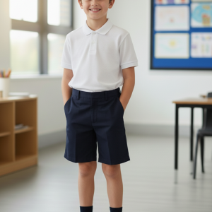 Polo blanco colegio