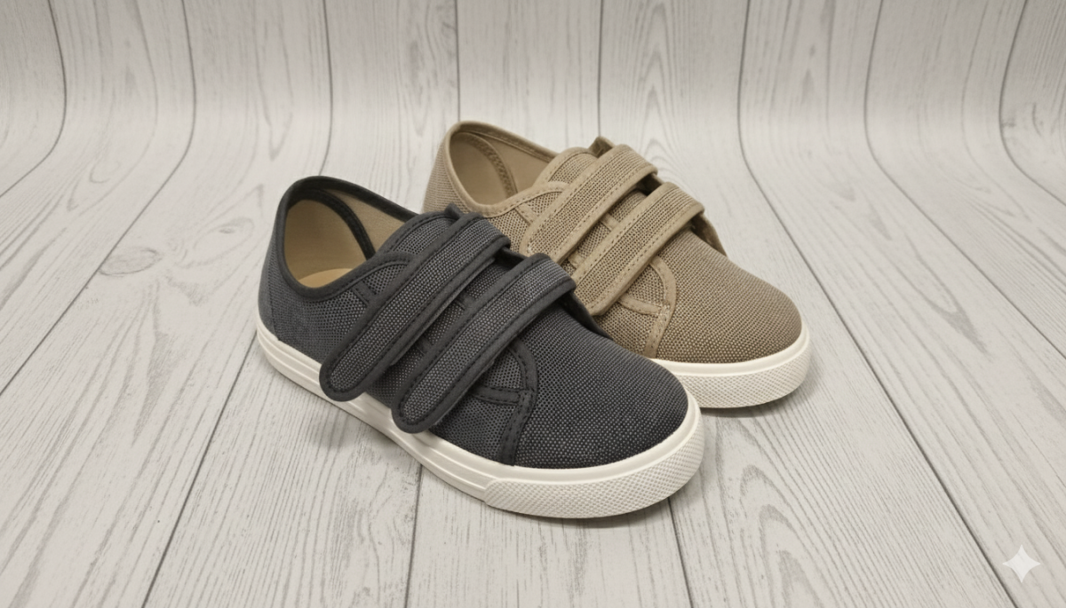 Zapatilla dos velcros lona - Imagen 3