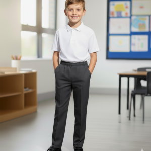 Pantalón colegio largo gris