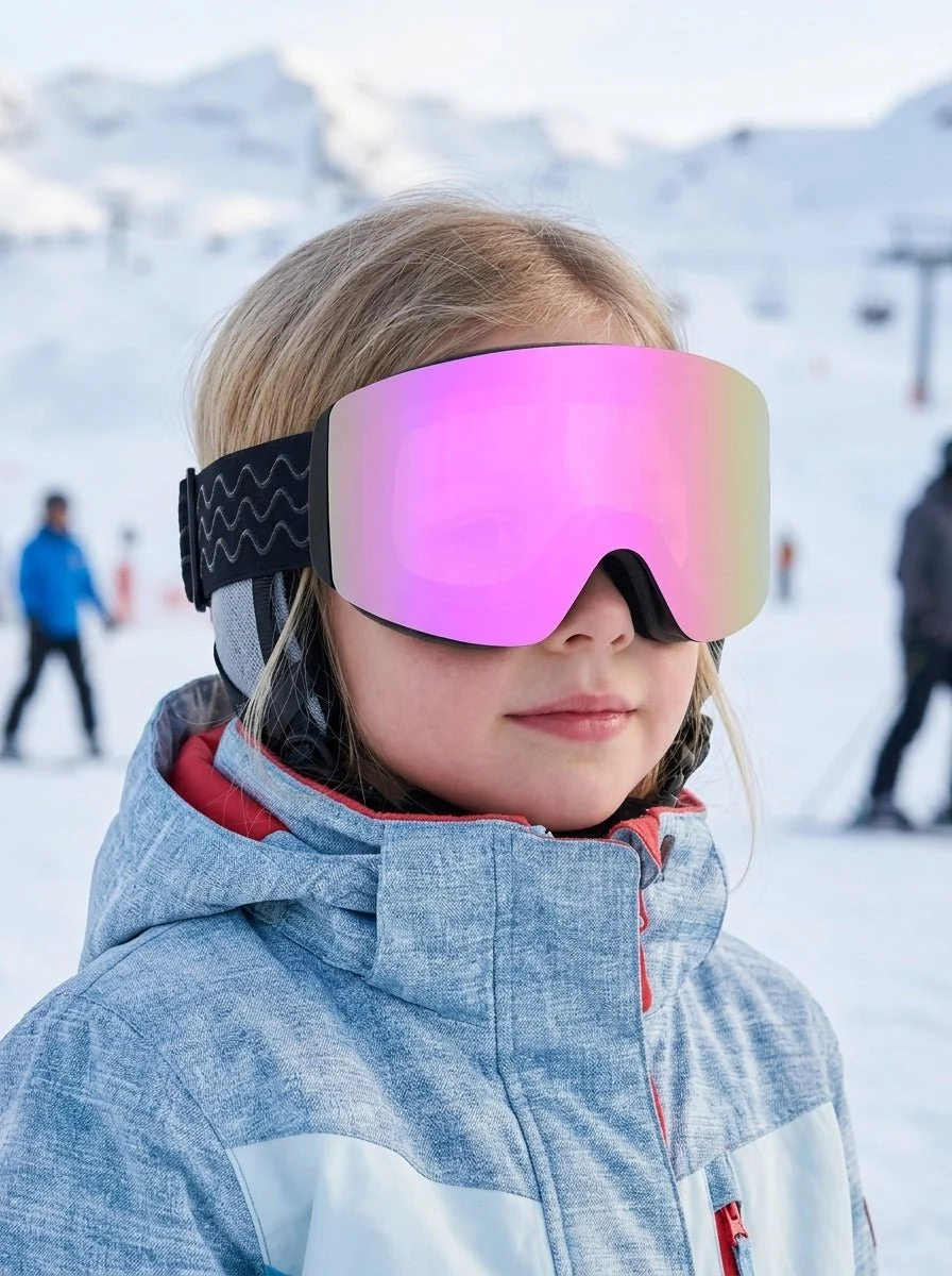 Children Magnetic Cylindrical Anti‑Fog Ski Goggles - Imagen 3