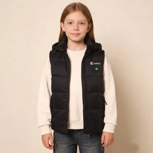 Girls Heated Hooded Puffer Vest