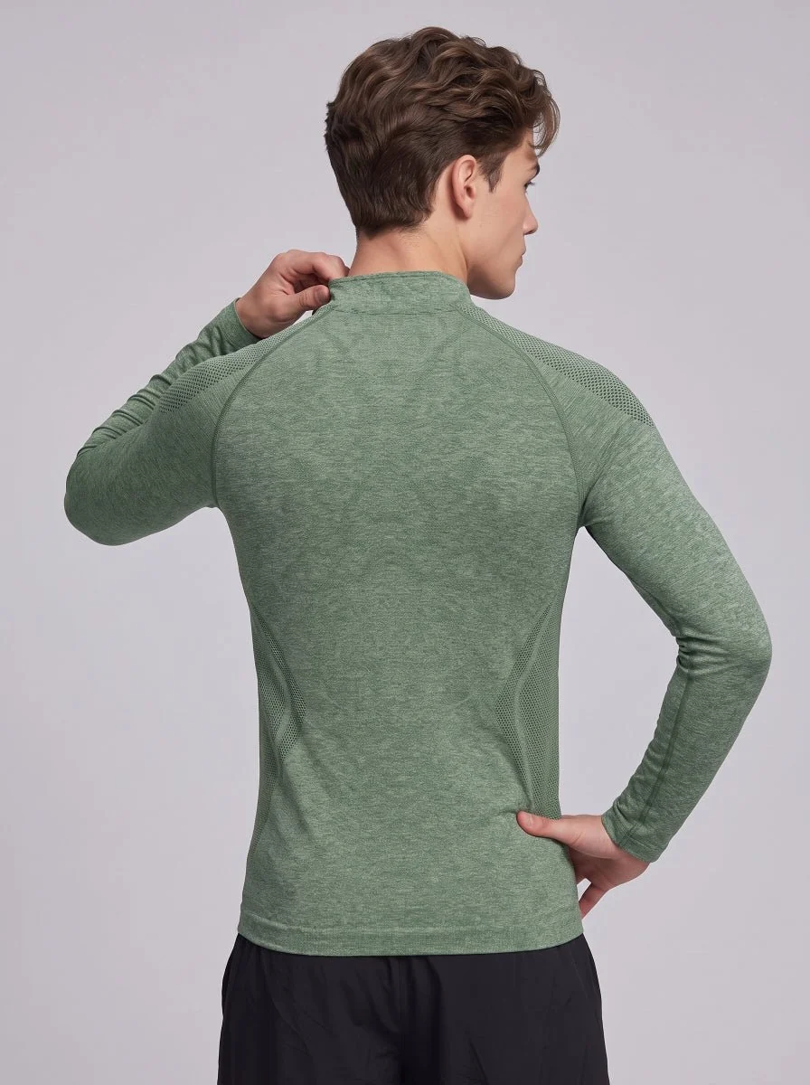 Men's Seamless Quarter Zip Sweatshirt - Imagen 4