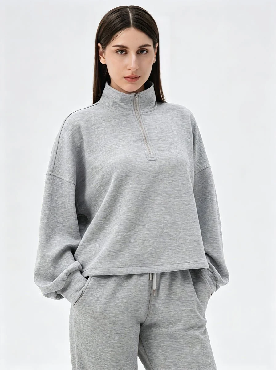 Casual Quarter Zip Pullover - Imagen 2