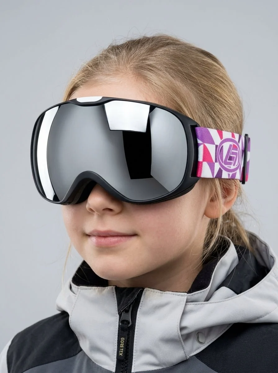 Children Double Layer Anti-Fog Spherical Ski Goggles - Imagen 4