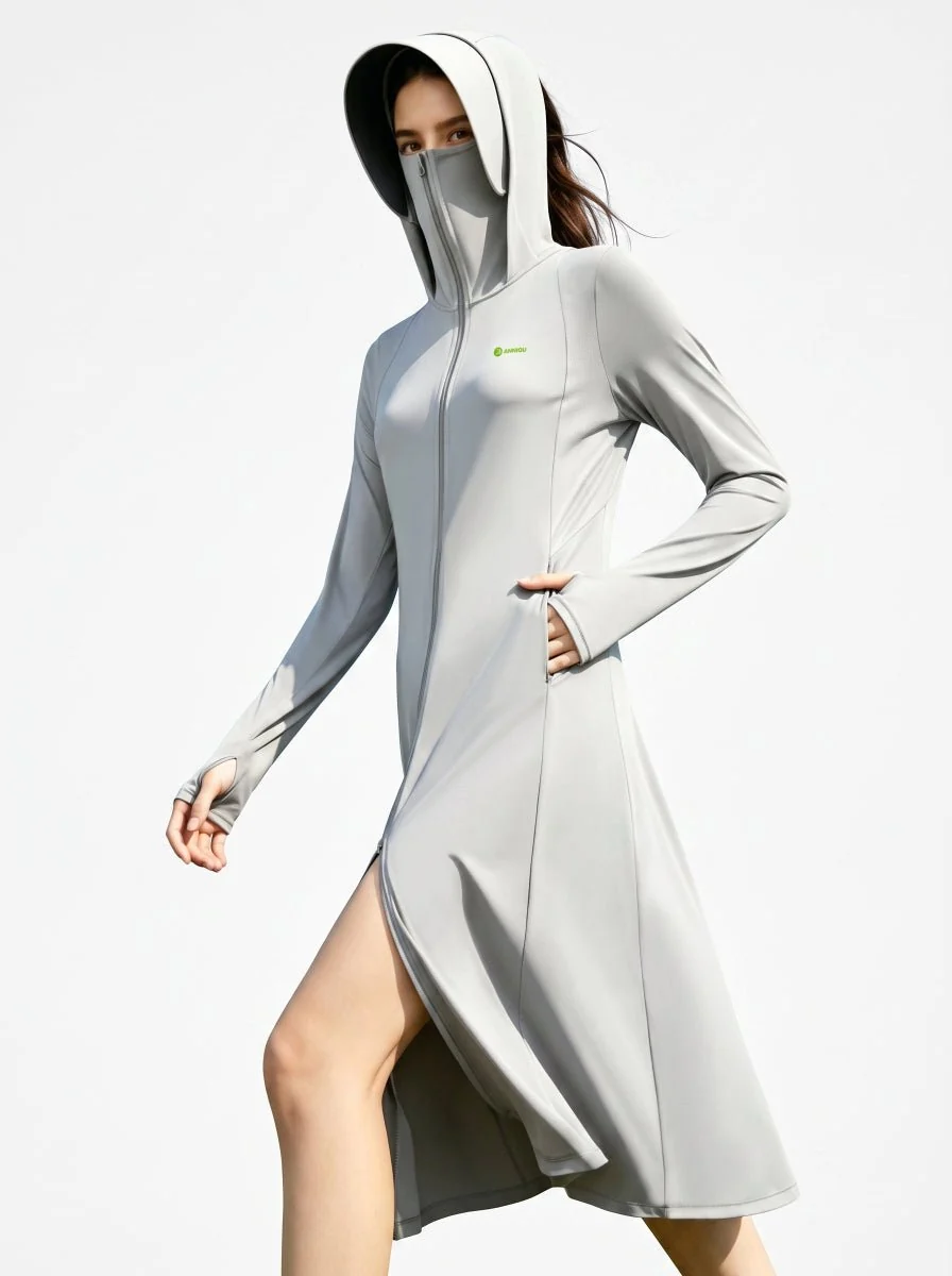 Longline Hooded UV Protection Jacket - Imagen 2