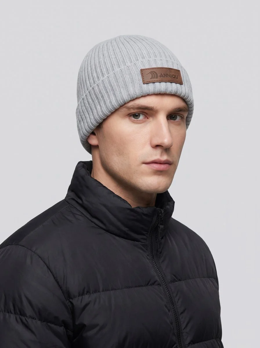 Man Windproof Knitted Beanie - Imagen 6