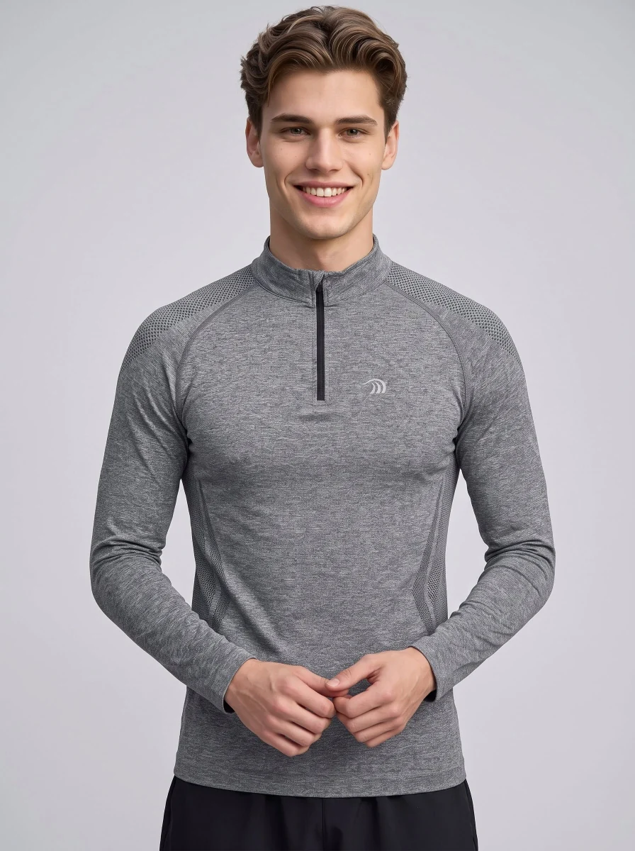 Men's Seamless Quarter Zip Sweatshirt - Imagen 5