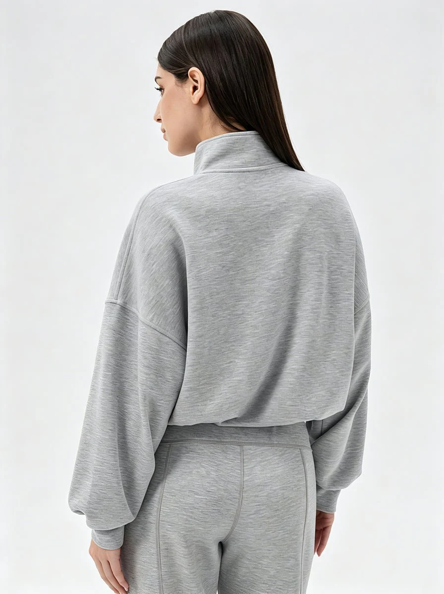 Casual Quarter Zip Pullover - Imagen 4
