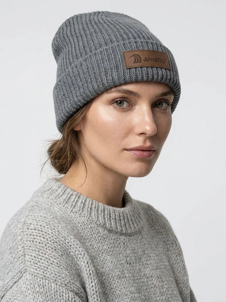 Women Korean Ear Flap Knit Beanie Hat - Imagen 8