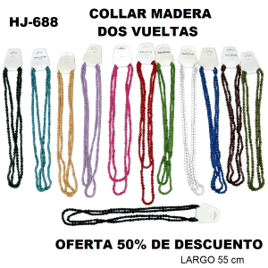 HJ-688 COLLAR MADERA COLOR