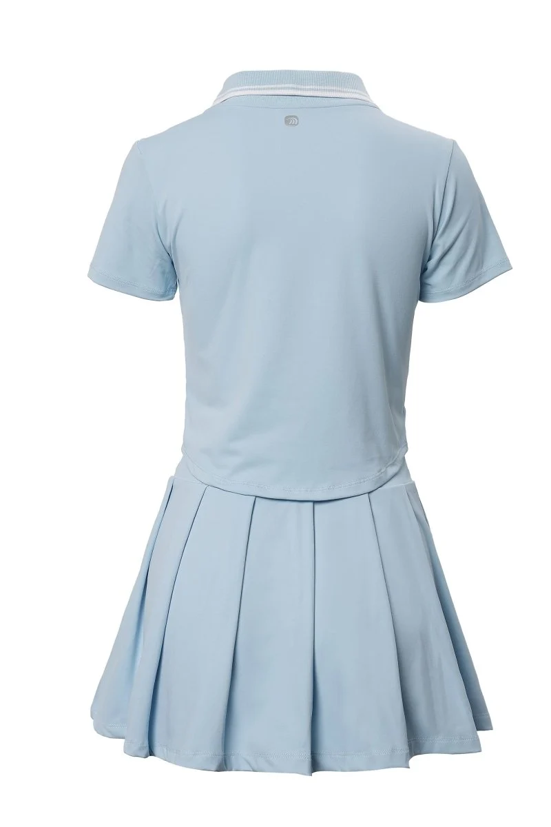 UPF 50+ Colorblock Polo Pickleball Skirt Set - Imagen 7