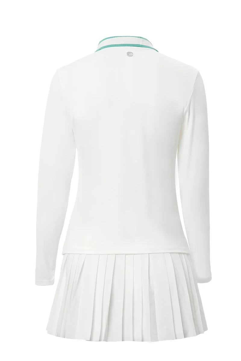 UPF 50+ Long-Sleeve Polo Pickleball Skirt Set - Imagen 7
