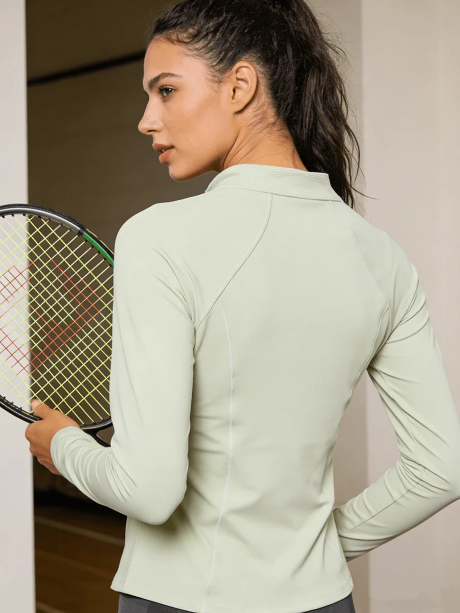 Half Zipper Yoga Top - Imagen 3