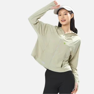 Hooded Cropped Sun Protection Jacket
