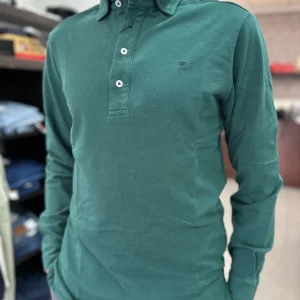 POLO SILBON MANGA LARGA VERDE