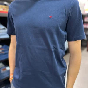 CAMISETA SILBON BASICA AZUL MARINA