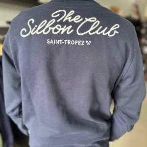 SUDADERA SILBON LOGO ESPALDA AZUL MARINA