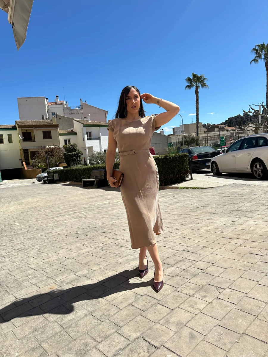 VESTIDO GUESS CON CINTURÓN - Imagen 2