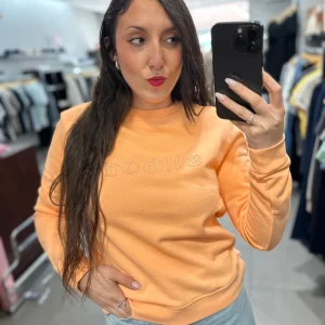 SUDADERA SILBON NARANJA PASTEL