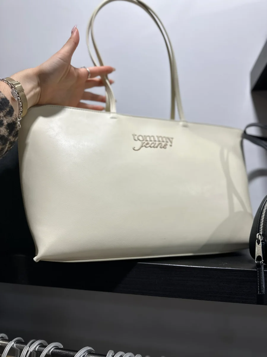 BOLSO TOMMY CREMA GRANDE - Imagen 6