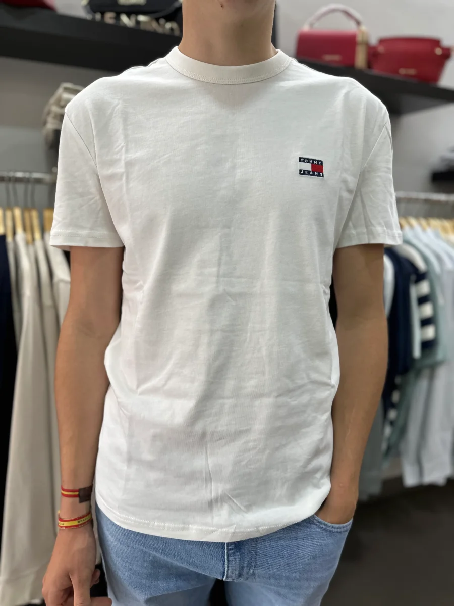 CAMISETA TOMMY BOANCA LOGO BORDADO - Imagen 3