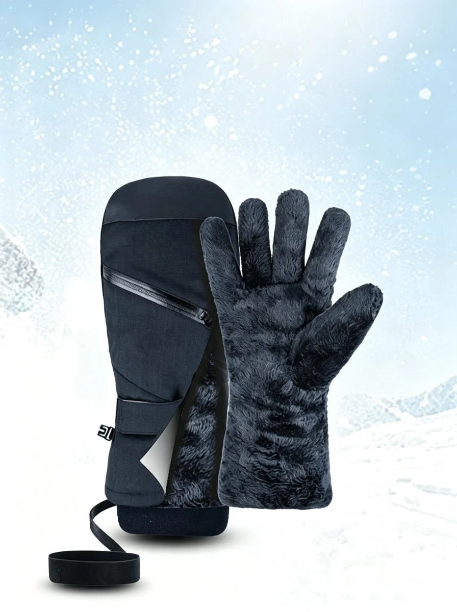Insulated Winter Snowboard Mittens - Imagen 8